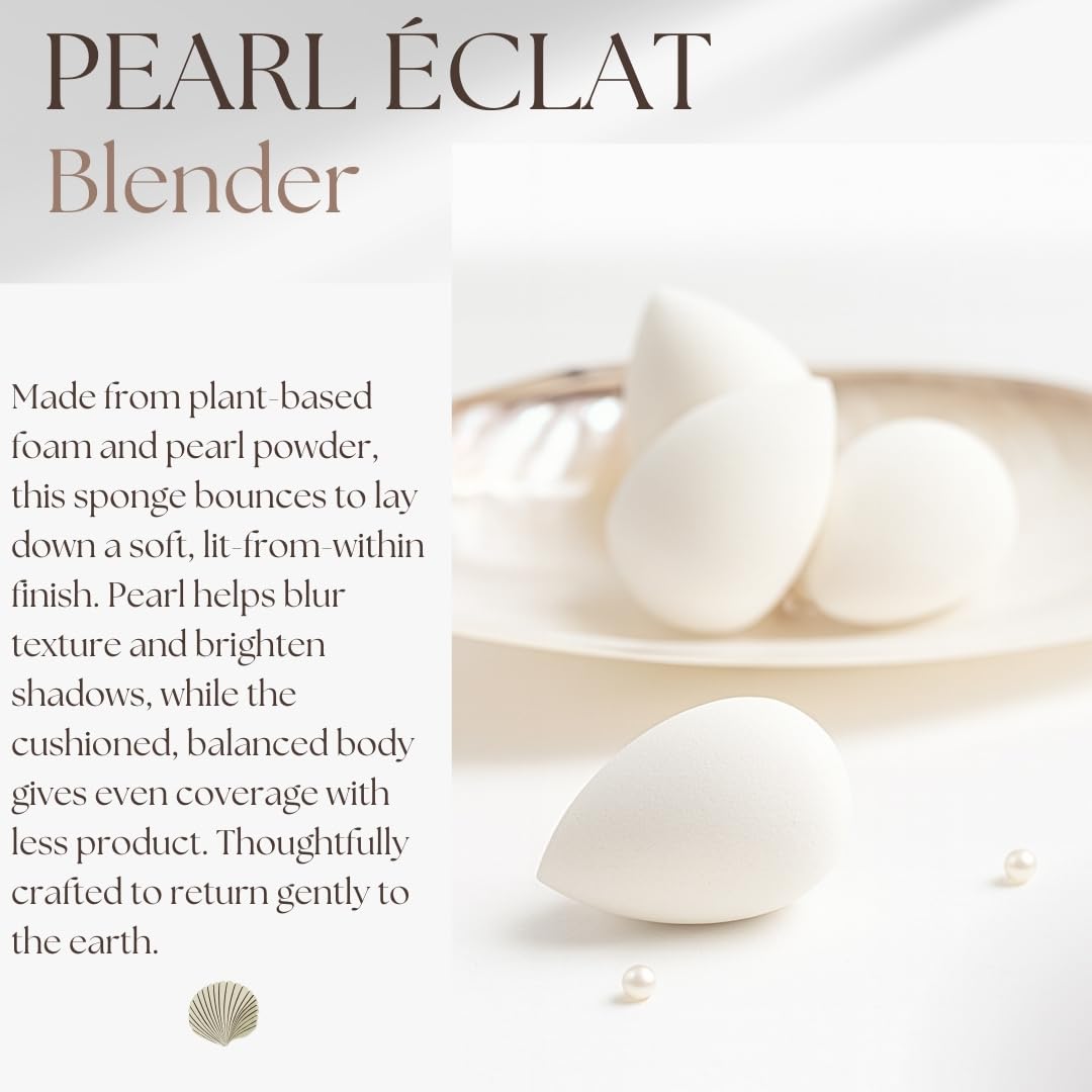 Beauty Sponge Set, 3 Pieces, Pearl Colour - Image 2