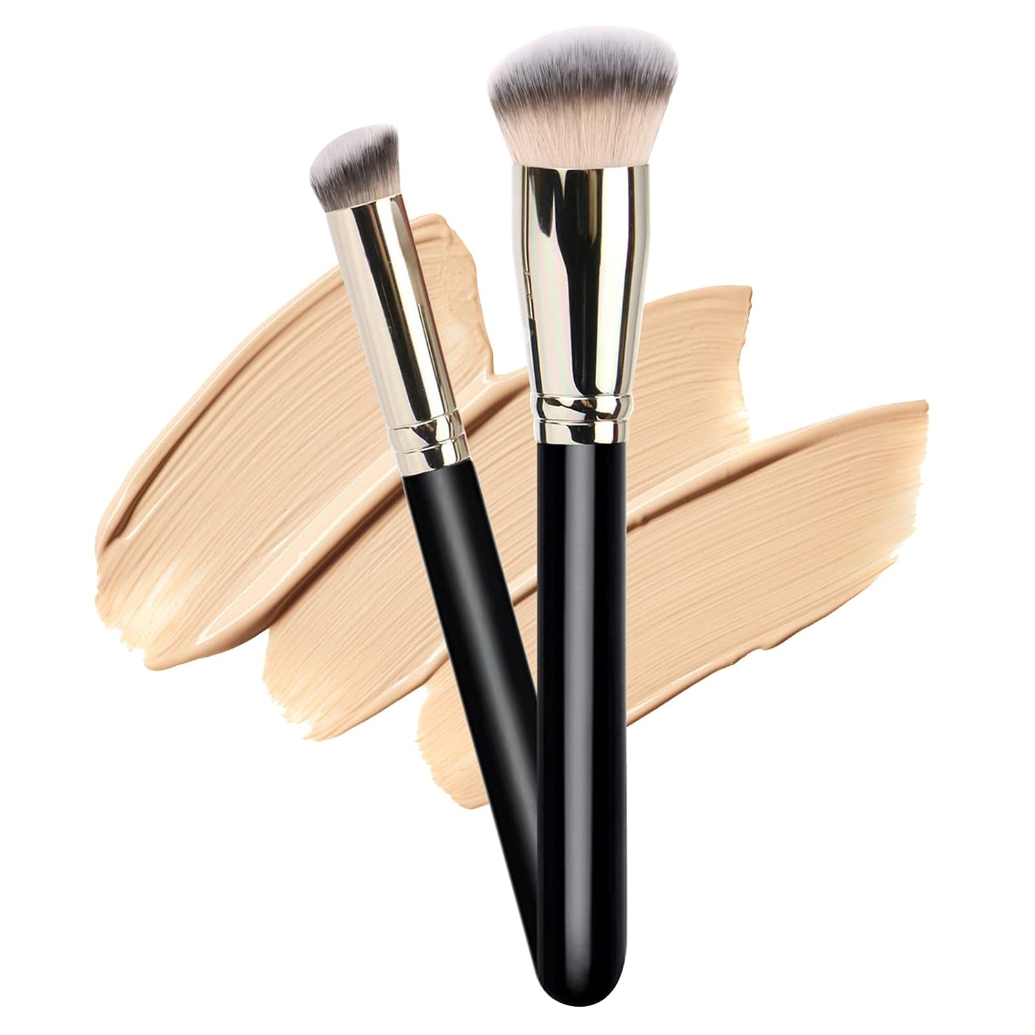 Base and Face Brush Set, 2 Pieces