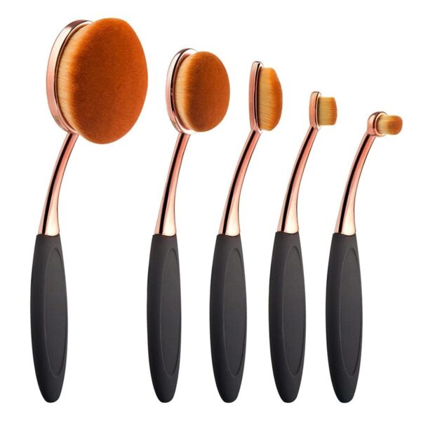 Oval Base Brush Set, 5 Pieces
