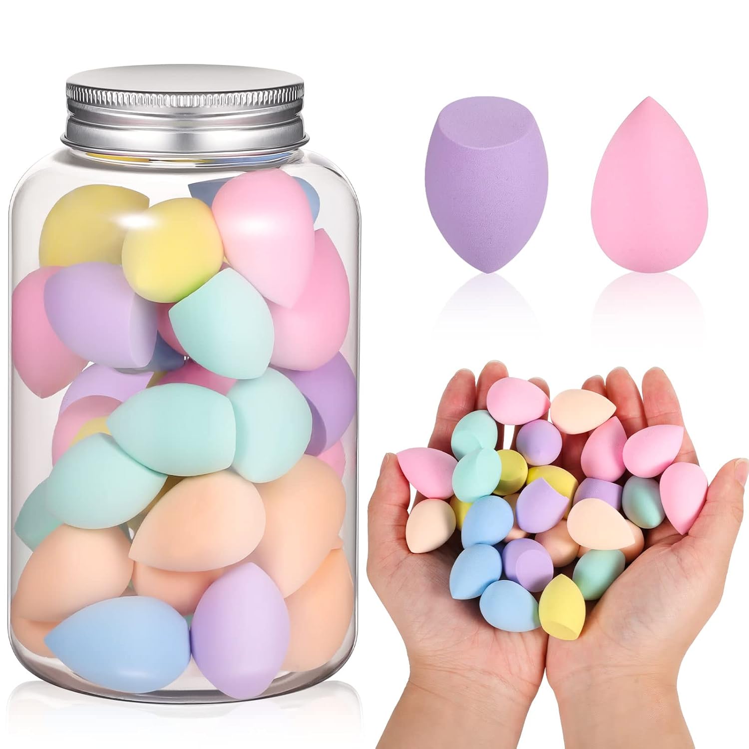 Mini Beauty Sponge Set, 40 Pieces, Multi-Colour
