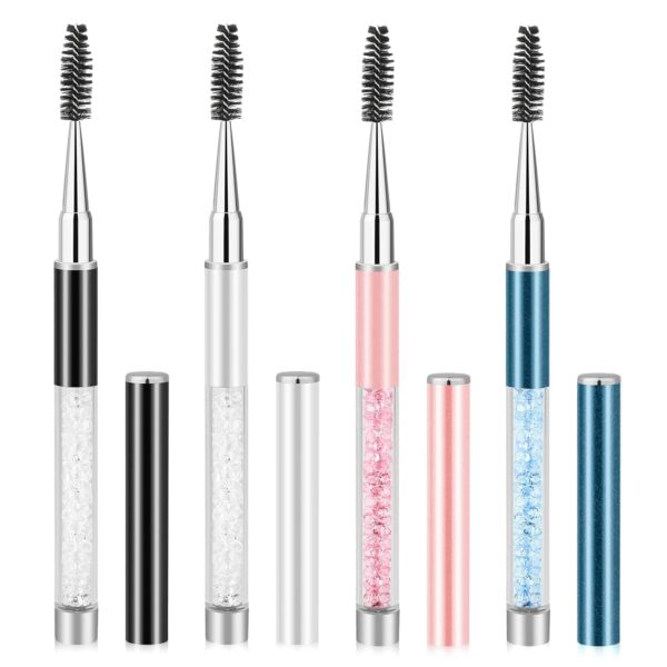 Portable Lash Wand Set, 4 Pieces, with Caps