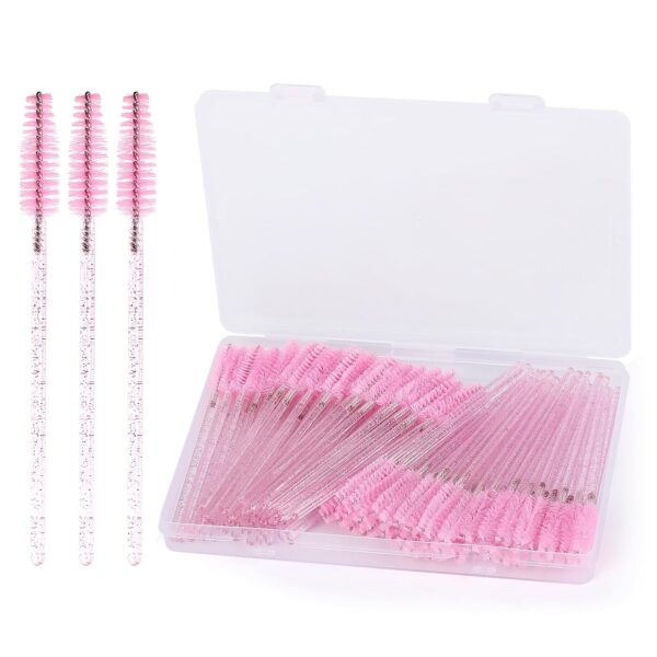 Disposable Lash Wand Set, 100 Pieces, with Container